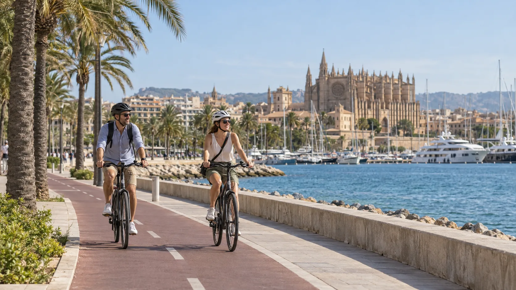 Carril bici del paseo marítimo de Palma